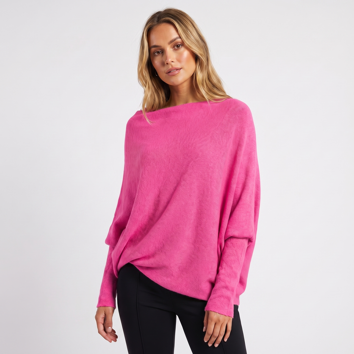 Charlee | Oversized Batwing Knit Jumper