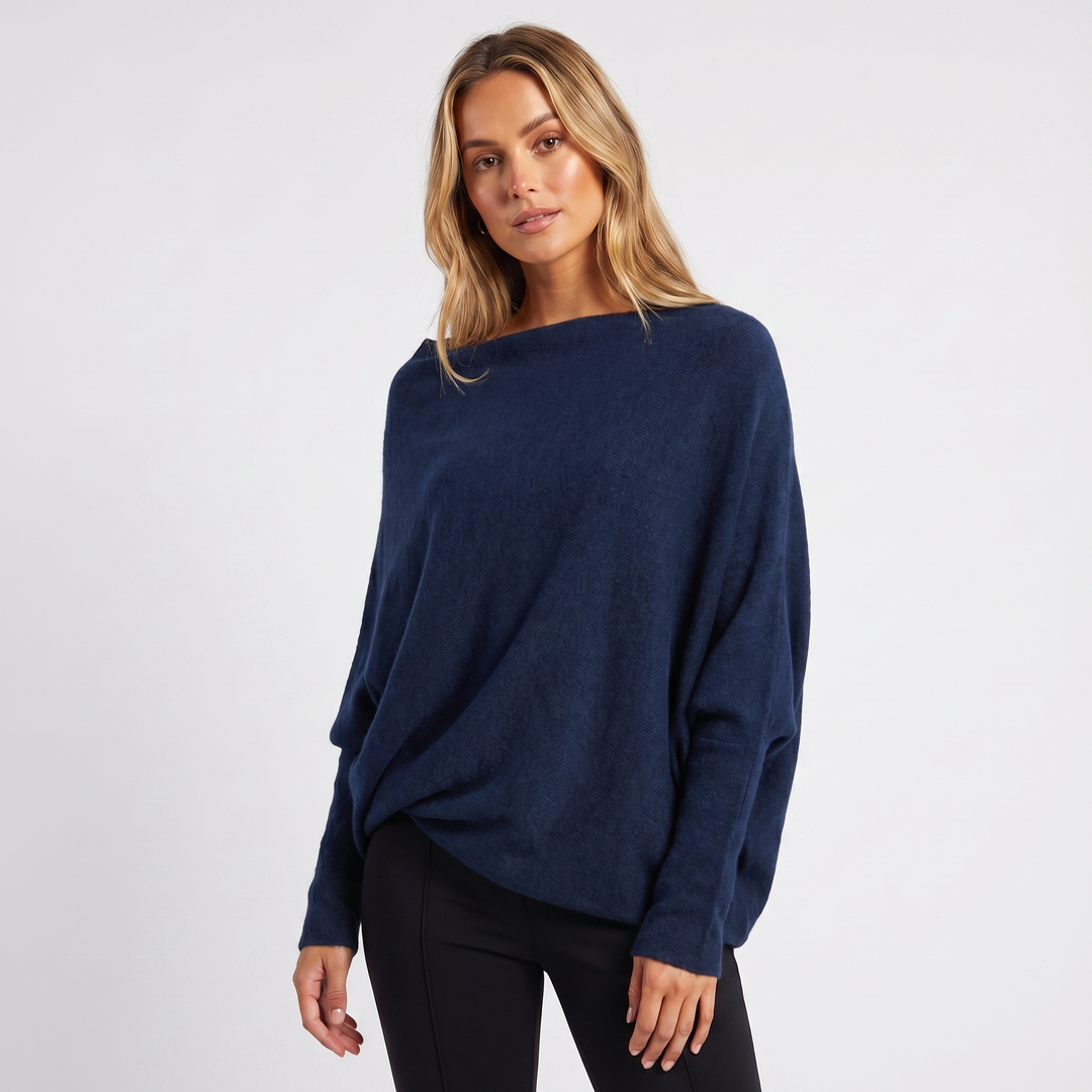 Charlee | Oversized Batwing Knit Jumper