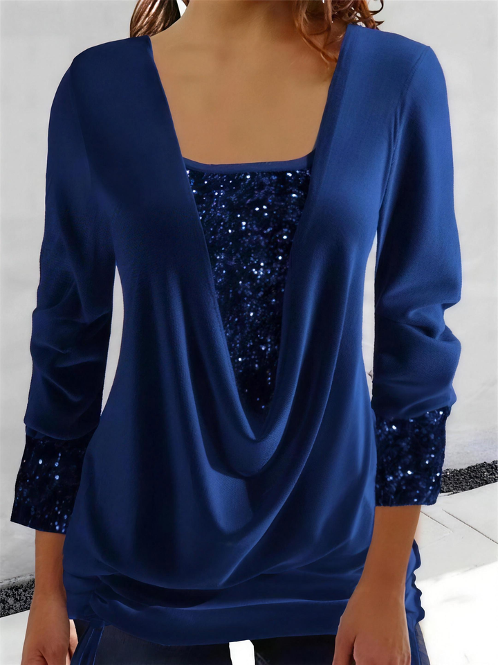 Illara | Sequin Layer Twin Set Blouse