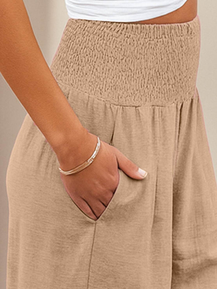 Sorrel | Soft Shirred Waist Wide Leg Pants