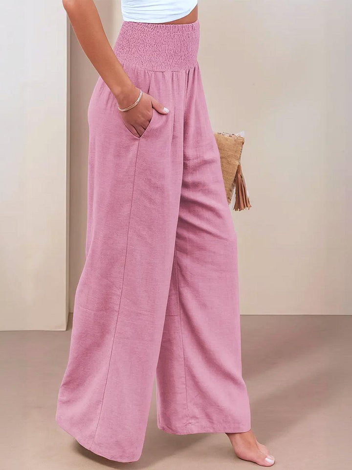 Sorrel | Soft Shirred Waist Wide Leg Pants