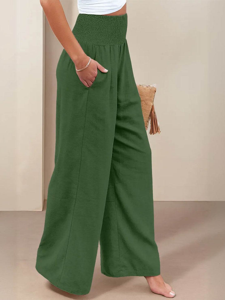 Sorrel | Soft Shirred Waist Wide Leg Pants