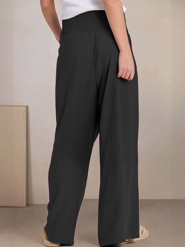 Sorrel | Soft Shirred Waist Wide Leg Pants