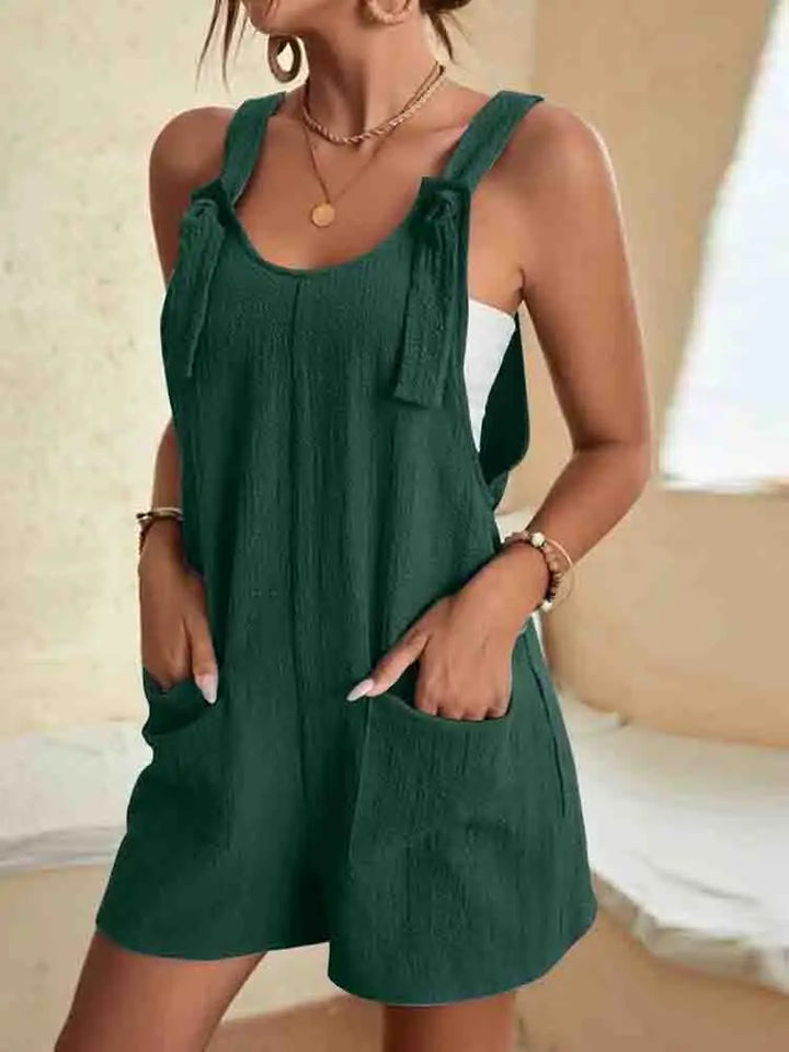 Nessa | Easy Cotton Playsuit with Pockets