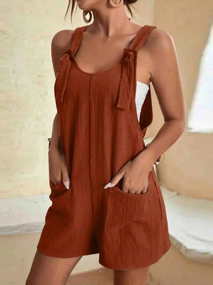 Nessa | Easy Cotton Playsuit with Pockets