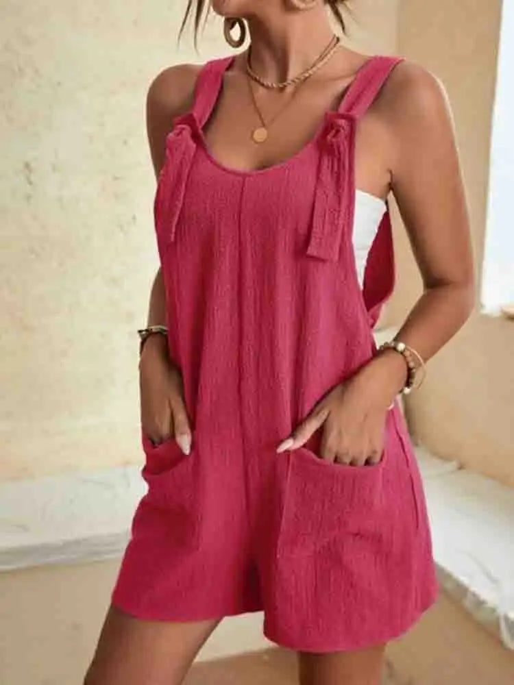 Nessa | Easy Cotton Playsuit with Pockets