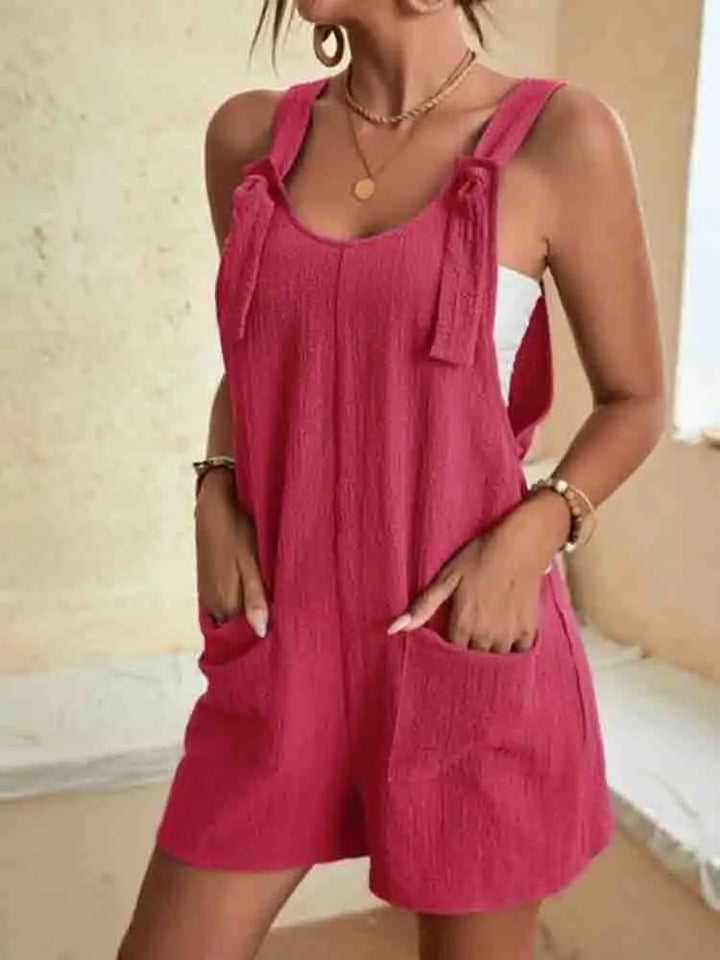 Nessa | Easy Cotton Playsuit with Pockets