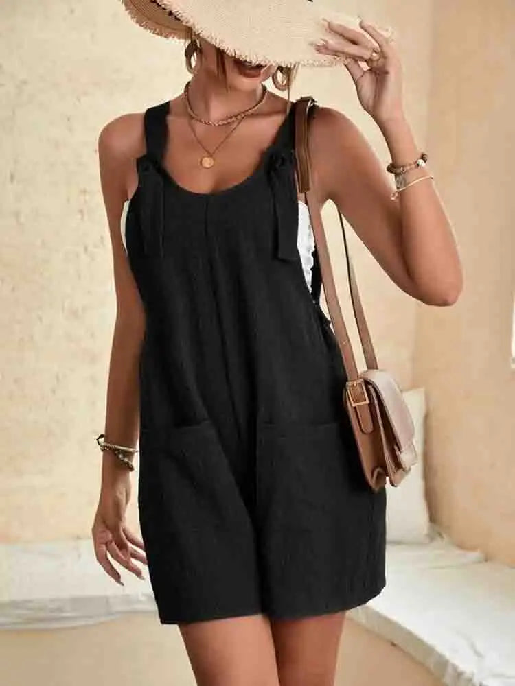 Nessa | Easy Cotton Playsuit with Pockets