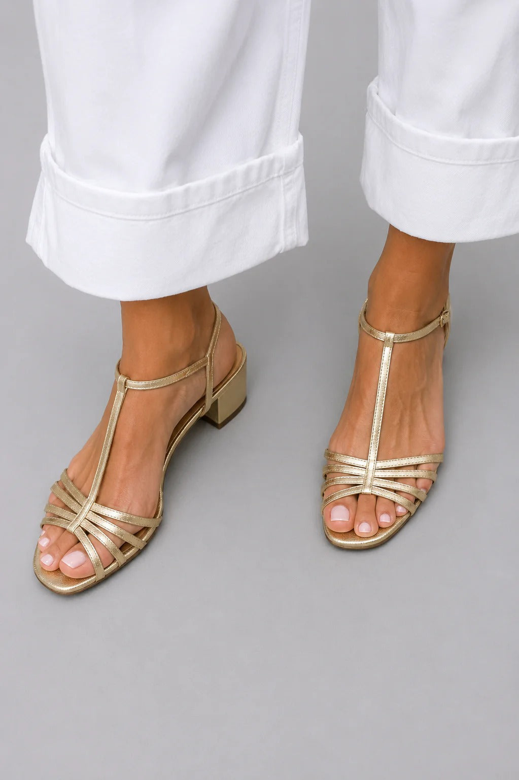 Bridie | Effortless Gold Summer Sandals