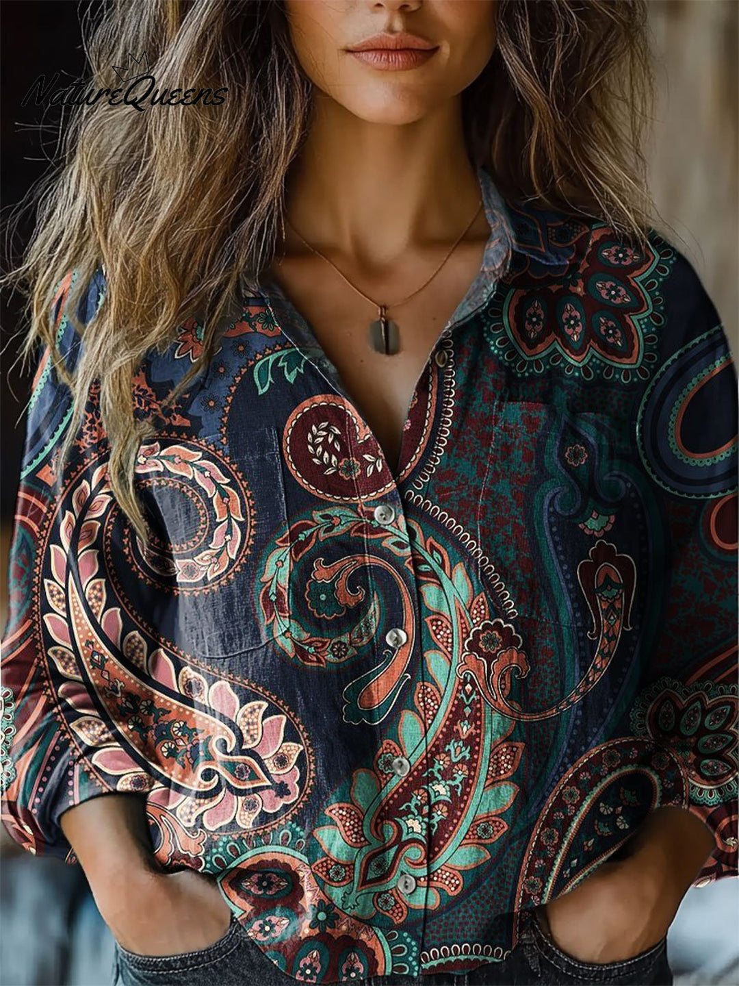 Mardale | Colourful Print Cotton Top