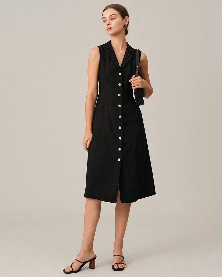 Nora | Elegant V-Neck Tunic Midi Dress
