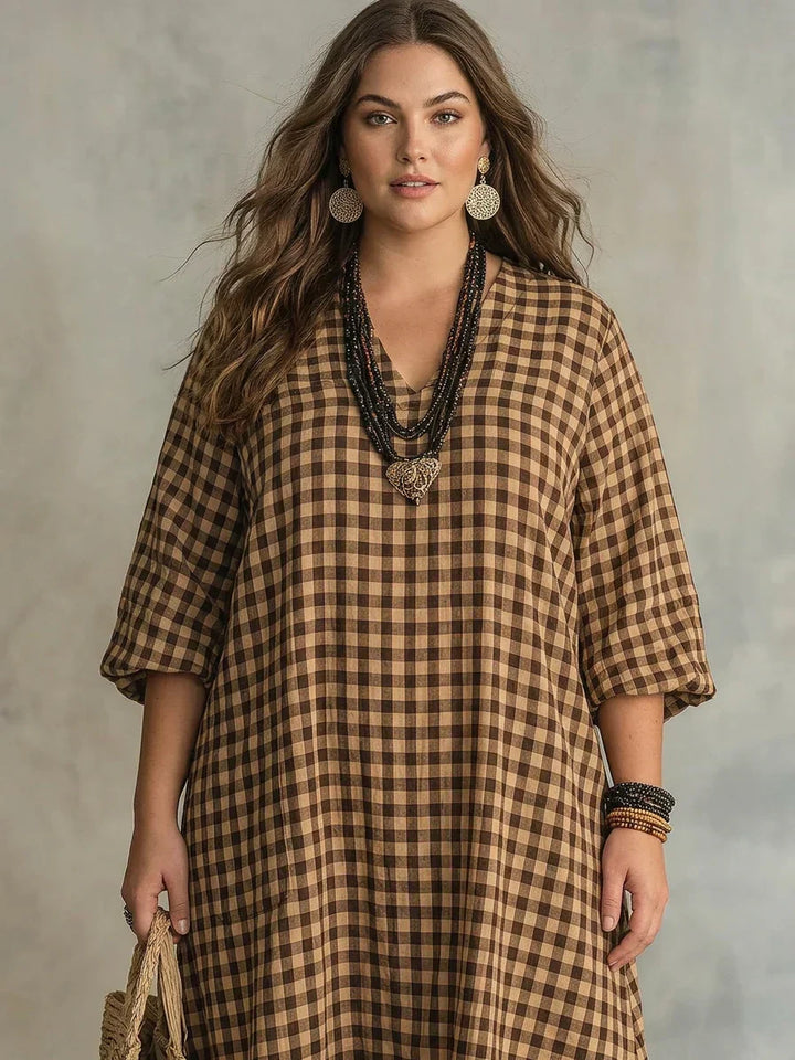 Mila | Check Maxi Dress