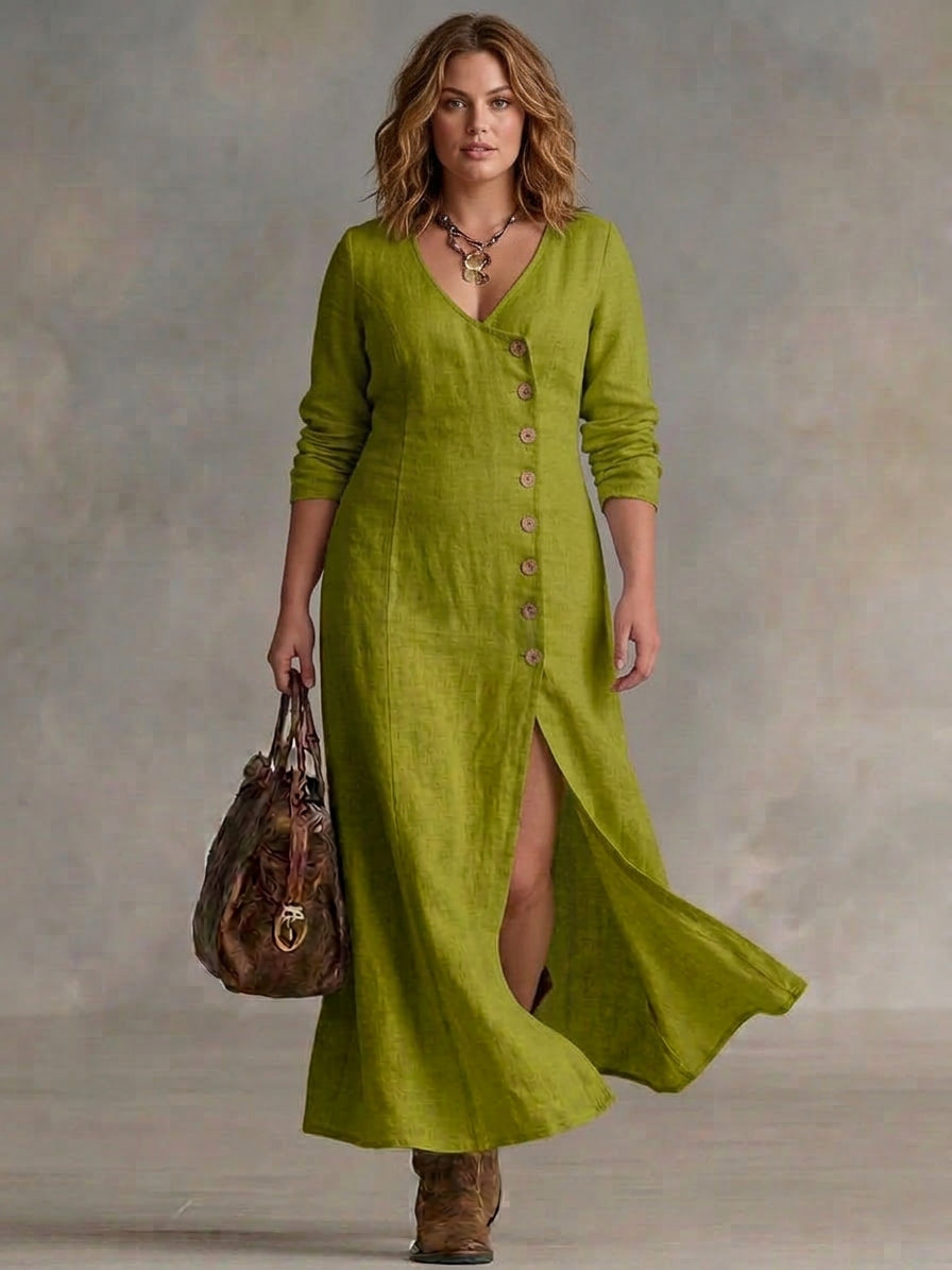 Eleri | Button Maxi Dress