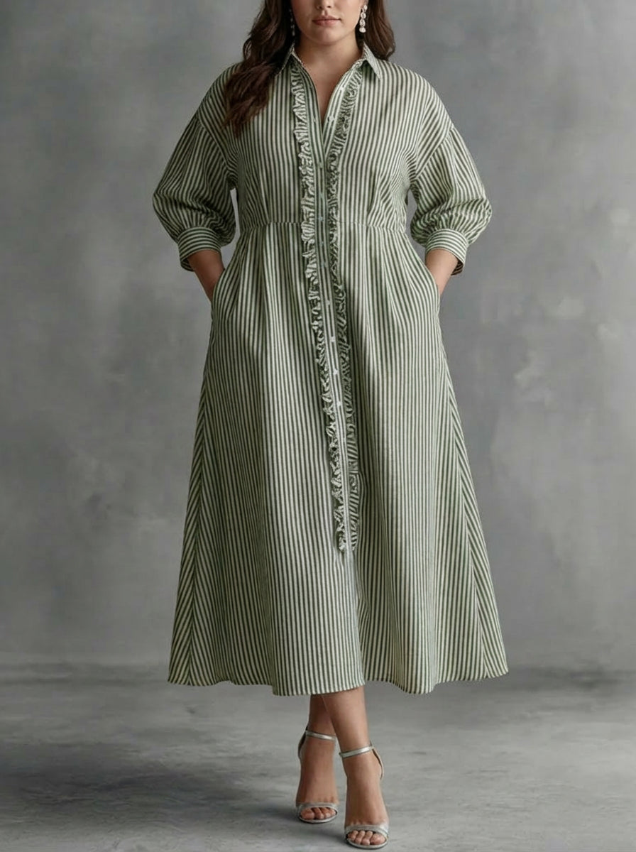 Elin | Stripe Maxi Dress