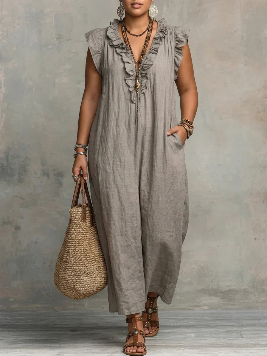 Sienna | Boho Ruffle Maxi Dress
