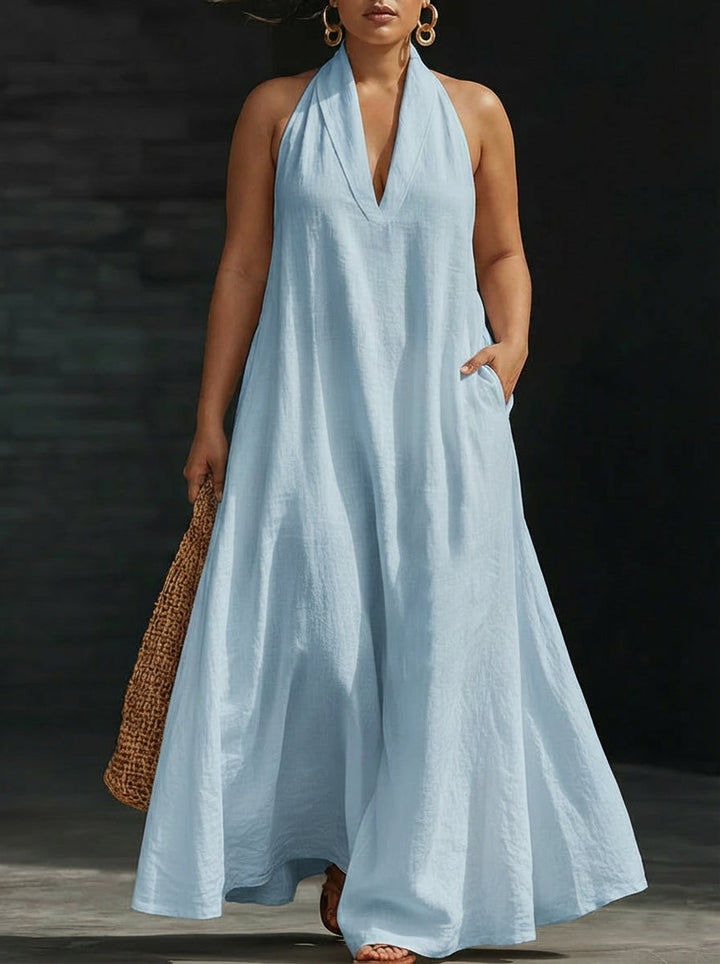 Aveline | Halter Maxi Dress