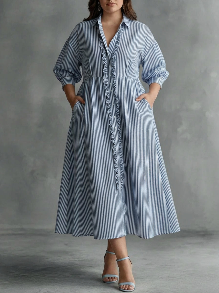 Elin | Stripe Maxi Dress