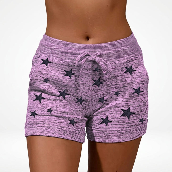 Marlo | Easy Printed Drawstring Shorts with Pockets
