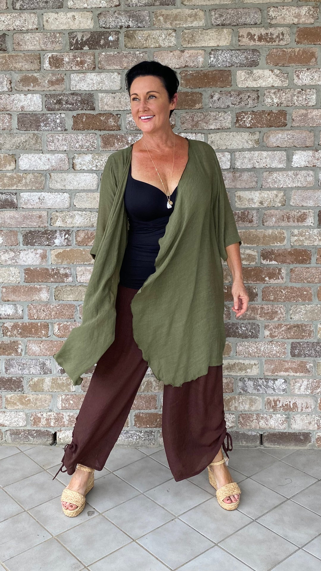 Fleur | Olive Longline Jacket