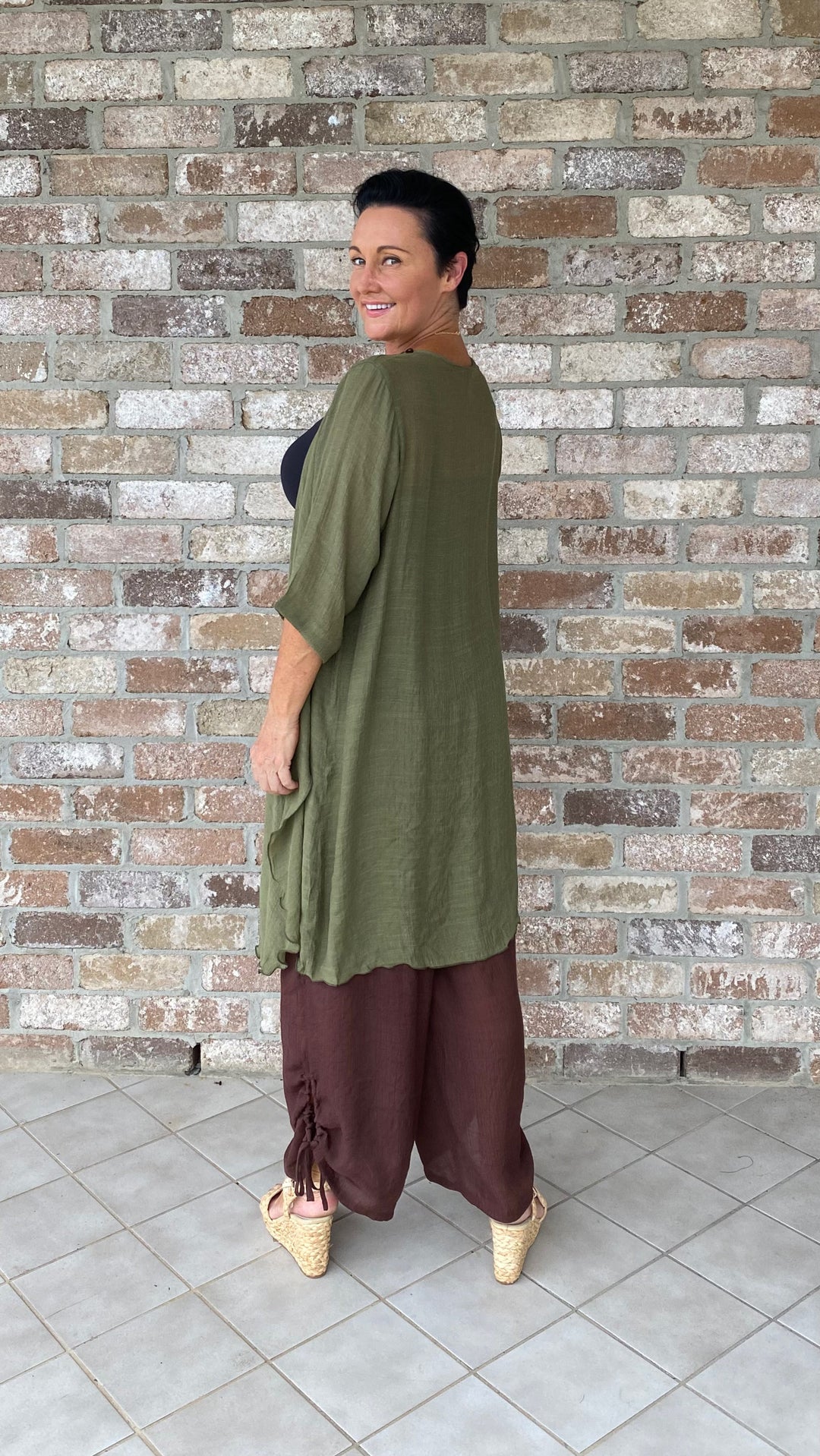 Fleur | Olive Longline Jacket