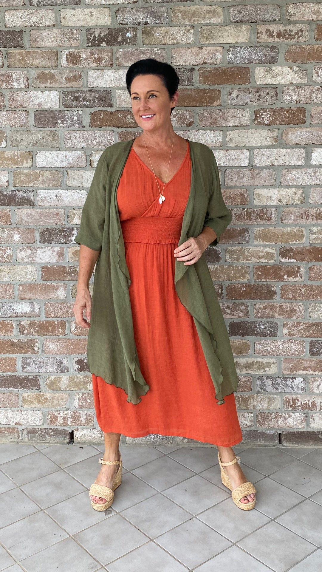 Fleur | Olive Longline Jacket