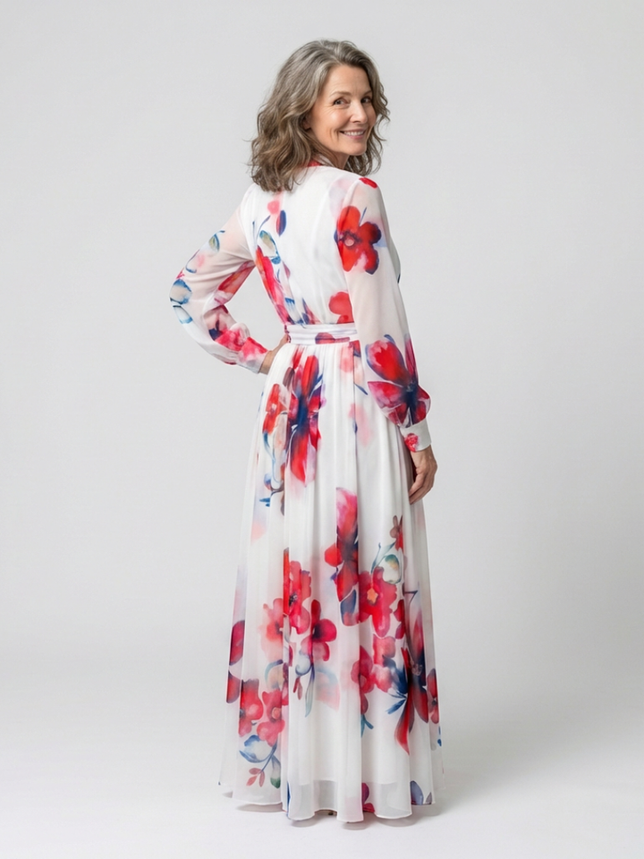 Lillian | Floral Wrap Maxi Dress