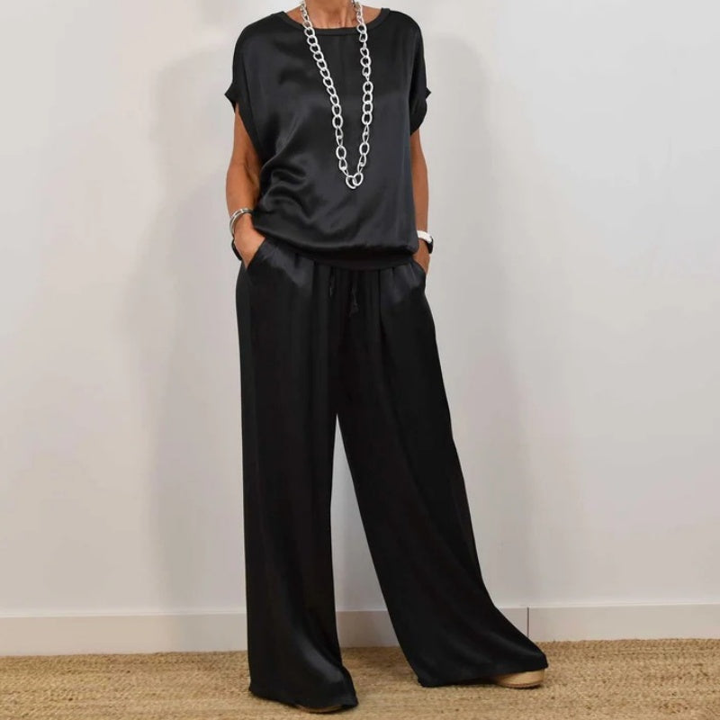 Noor | Blouse and Wide-Leg Pants Set