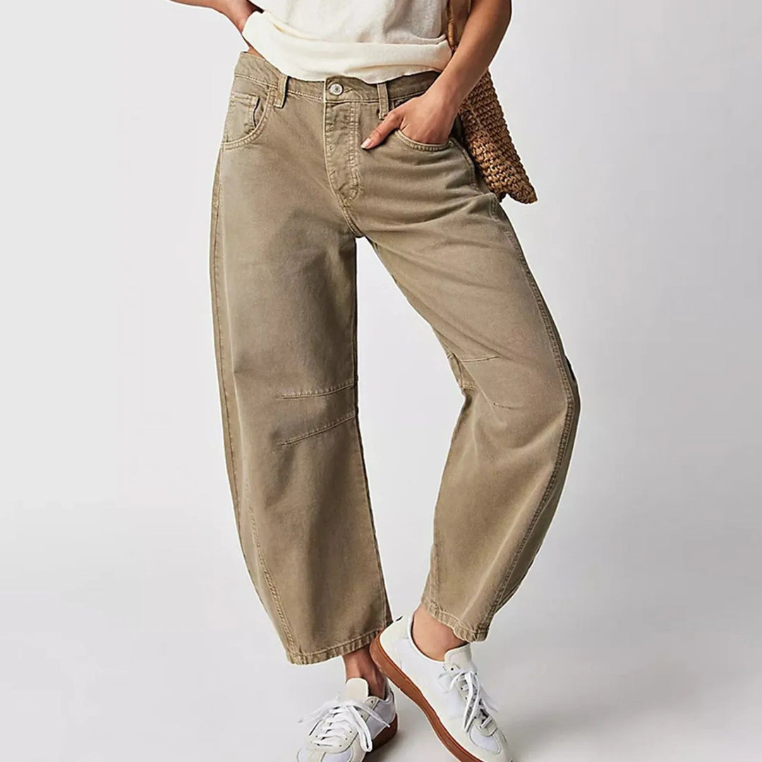 Bronwen | Modern High Waist Barrel Leg Jeans
